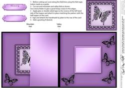 Big Butterfly - No-Hole Fold Back Card