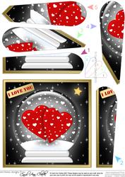 Love Globe Fan Pyramage Topper