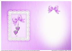 Greetings, Lace and Pearls Matching Insert A5 Portrait