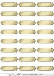 Metallic Blank Greetings Text Plates