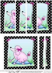 Cute Poodle Side Stacker Topper