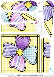 Patchwork Petals Fan Pyramage Topper