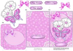 Fluttery Butterfly Lottery Wallet Card