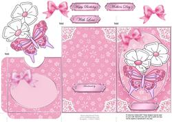 Fluttery Butterfly Lottery Wallet Card