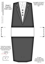 Dressed to Thrill! Shaped Treat or Favour Box Sheet 1