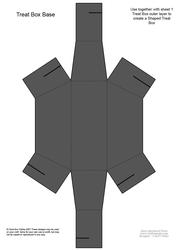 Dressed to Thrill! Shaped Treat or Favour Box Sheet 2