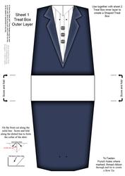 Dressed to Thrill! Shaped Treat or Favour Box Sheet 1