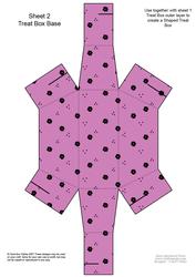 Ditsy Daisy Handbag Shaped Treat or Favour Box Sheet 2