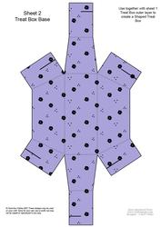Ditsy Daisy Handbag Shaped Treat or Favour Box Sheet 2
