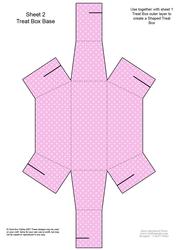 Fluttery Butterfly Shaped Treat or Favour Box Sheet 2