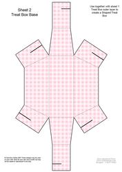 Wedding Cake Shaped Treat or Favour Box Sheet 2