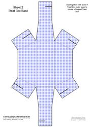 Wedding Cake Shaped Treat or Favour Box Sheet 2
