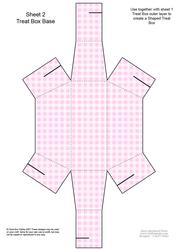 Wedding Cake Shaped Treat or Favour Box Sheet 2