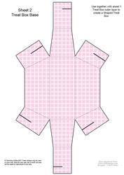Fluttery Butterfly Shaped Treat or Favour Box Sheet 2