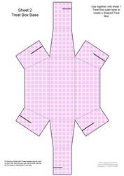 Fluttery Butterfly Shaped Treat or Favour Box Sheet 2