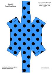 Dotty Dots Handbag Shaped Treat or Favour Box Sheet 2