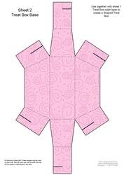 Fluttery Butterfly Shaped Treat or Favour Box Sheet 2