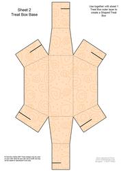Fluttery Butterfly Shaped Treat or Favour Box Sheet 2