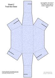 Fluttery Butterfly Shaped Treat or Favour Box Sheet 2