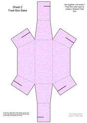 Fluttery Butterfly Shaped Treat or Favour Box Sheet 2