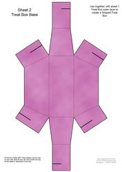 Pretty Frilly Handbag Shaped Treat or Favour Box Sheet 2