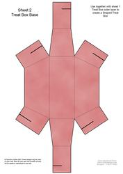 Pretty Frilly Handbag Shaped Treat or Favour Box Sheet 2