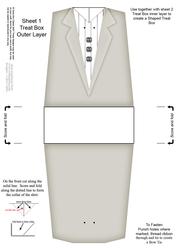 Dressed to Thrill! Shaped Treat or Favour Box Sheet 1