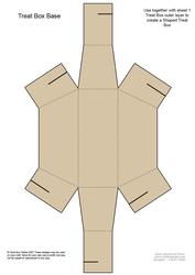 Dressed to Thrill! Shaped Treat or Favour Box Sheet 2