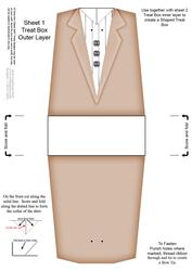 Dressed to Thrill! Shaped Treat or Favour Box Sheet 1