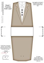 Dressed to Thrill! Shaped Treat or Favour Box Sheet 1