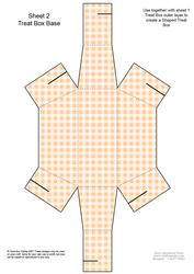 Wedding Cake Shaped Treat or Favour Box Sheet 2