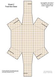 Wedding Cake Shaped Treat or Favour Box Sheet 2