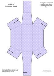Fluttery Butterfly Shaped Treat or Favour Box Sheet 2