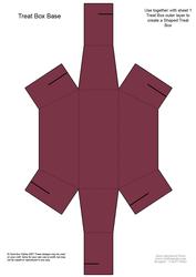 Dressed to Thrill! Shaped Treat or Favour Box Sheet 2