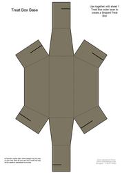 Dressed to Thrill! Shaped Treat or Favour Box Sheet 2
