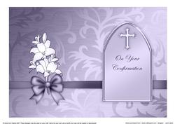 On Your Confirmation Metallic Matching Insert 5 x 7 Portrait