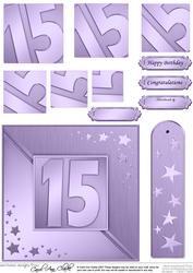 15th Metallic Age Quick Card with Twisted Pyramage