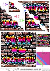 Valentine - Graffiti Wavy Corner side stacker