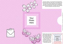 Add a Photo Fluttery Butterflies with Easy Fold Frame
