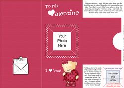 Add a Photo Valentine Card with Easy Fold Frame