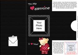 Add a Photo Valentine Card with Easy Fold Frame