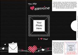 Add a Photo Valentine Card with Easy Fold Frame