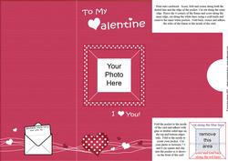 Add a Photo Valentine Card with Easy Fold Frame