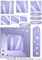 17th Metallic Age Quick Card with Twisted Pyramage