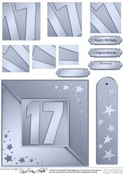 17th Metallic Age Quick Card with Twisted Pyramage