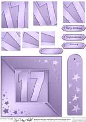 17th Metallic Age Quick Card with Twisted Pyramage