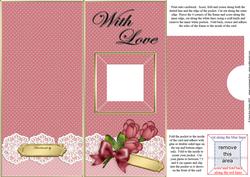 Add a Photo Rose and Lace with Easy Fold Frame