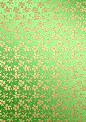 Gold Metallic Flowers Matching Backing Paper