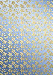 Gold Metallic Flowers Matching Backing Paper