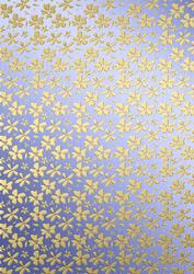 Gold Metallic Flowers Matching Backing Paper